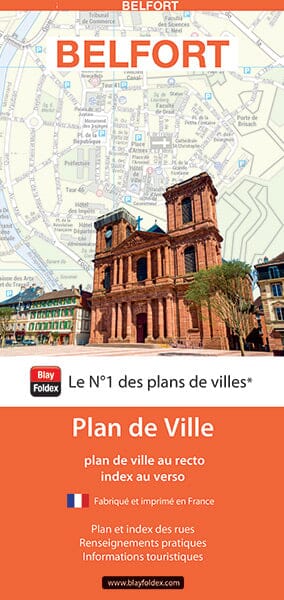 Belfort, Territoire de Belfort - Plan de ville | Blay Foldex plan de ville Blay Foldex
