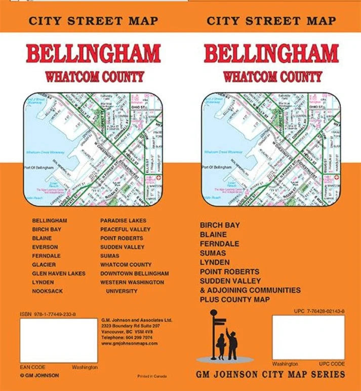 Bellingham : Comté de Whatcom | GM Johnson plan de ville GM Johnson 