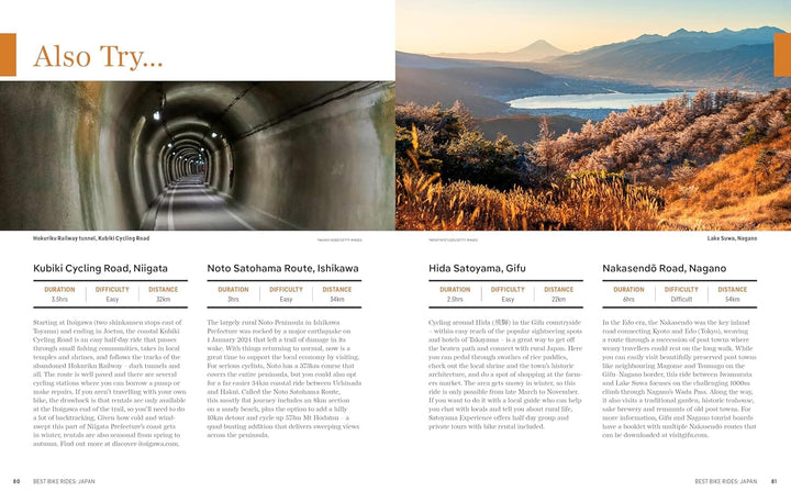 Best Bike Rides - Japan - Édition 2025 | Lonely Planet guide cycliste Lonely Planet EN 