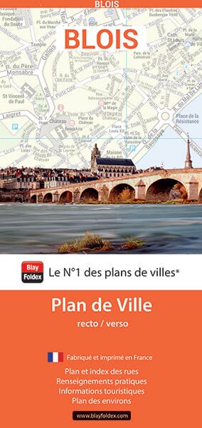 Blois, Loir-et-Cher - Plan de ville | Blay Foldex plan de ville Blay Foldex