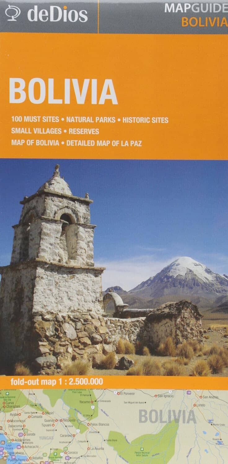 Bolivie | deDios carte routière DeDios