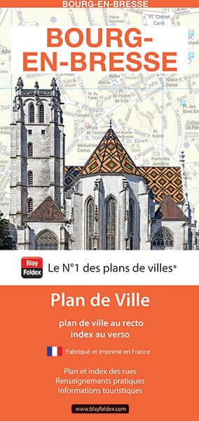 Bourg-en-Bresse, Ain - Plan de ville | Blay Foldex plan de ville Blay Foldex
