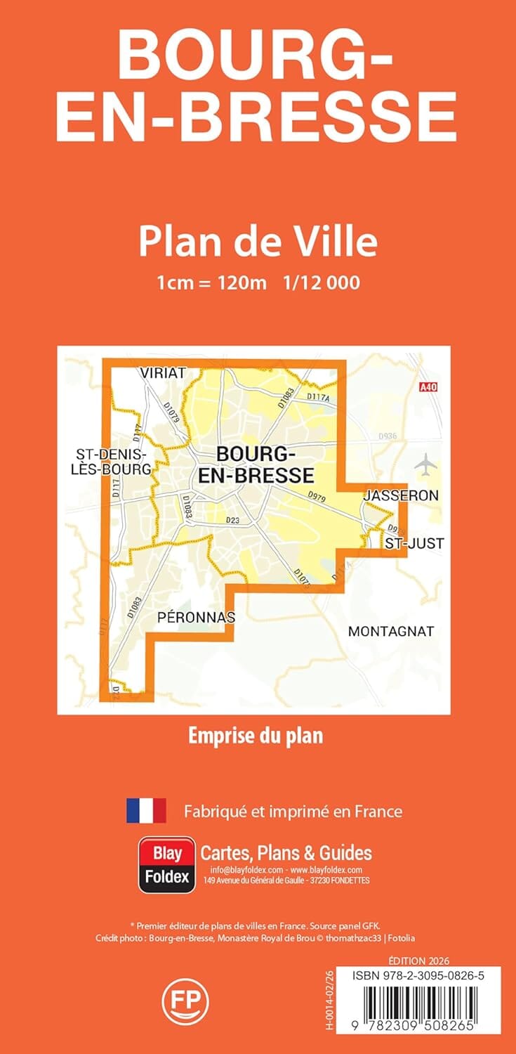 Bourg-en-Bresse, Ain - Plan de ville | Blay Foldex plan de ville Blay Foldex 