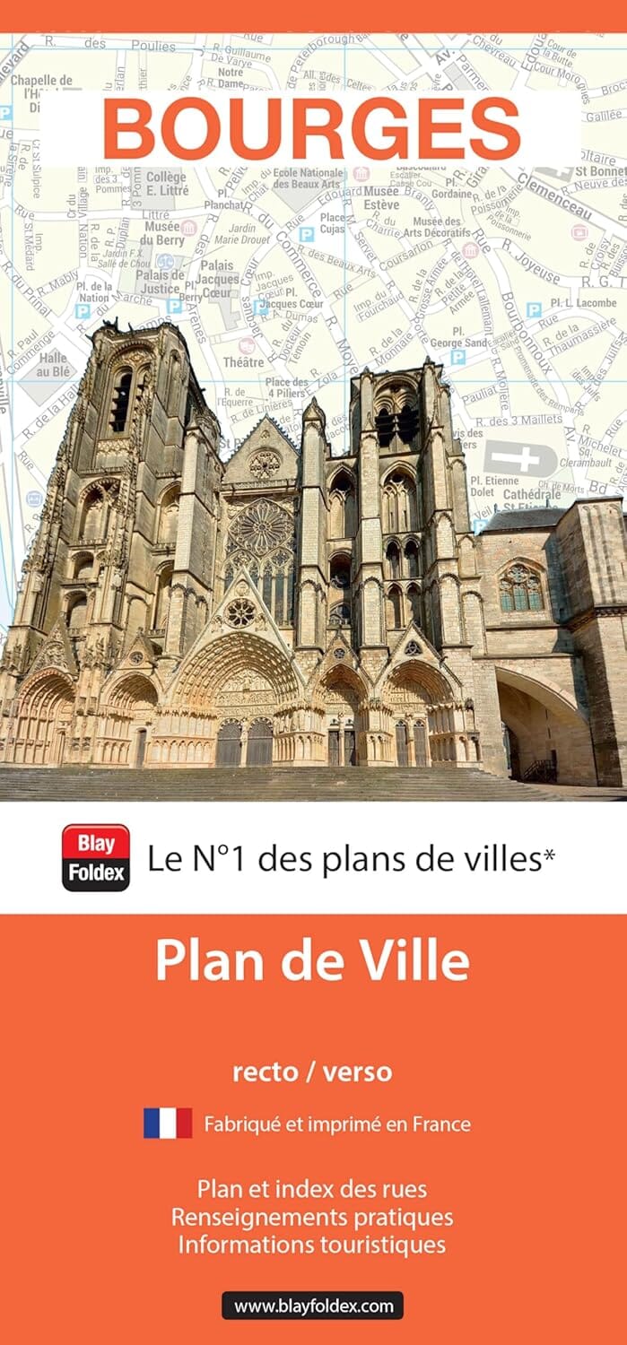 Bourges, Cher - Plan de ville | Blay Foldex plan de ville Blay Foldex