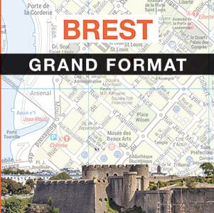 Brest - Plan de ville grand format | Blay Foldex plan de ville Blay Foldex