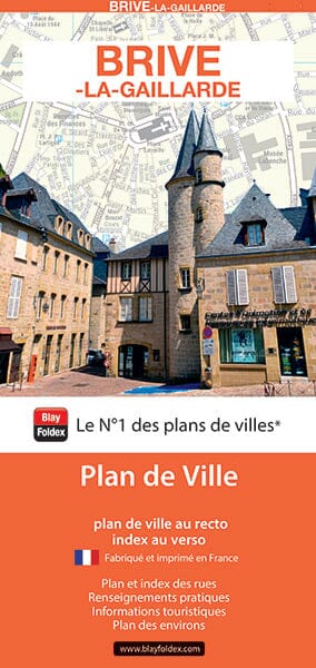 Brive-la-Gaillarde, Corrèze - Plan de ville | Blay Foldex plan de ville Blay Foldex