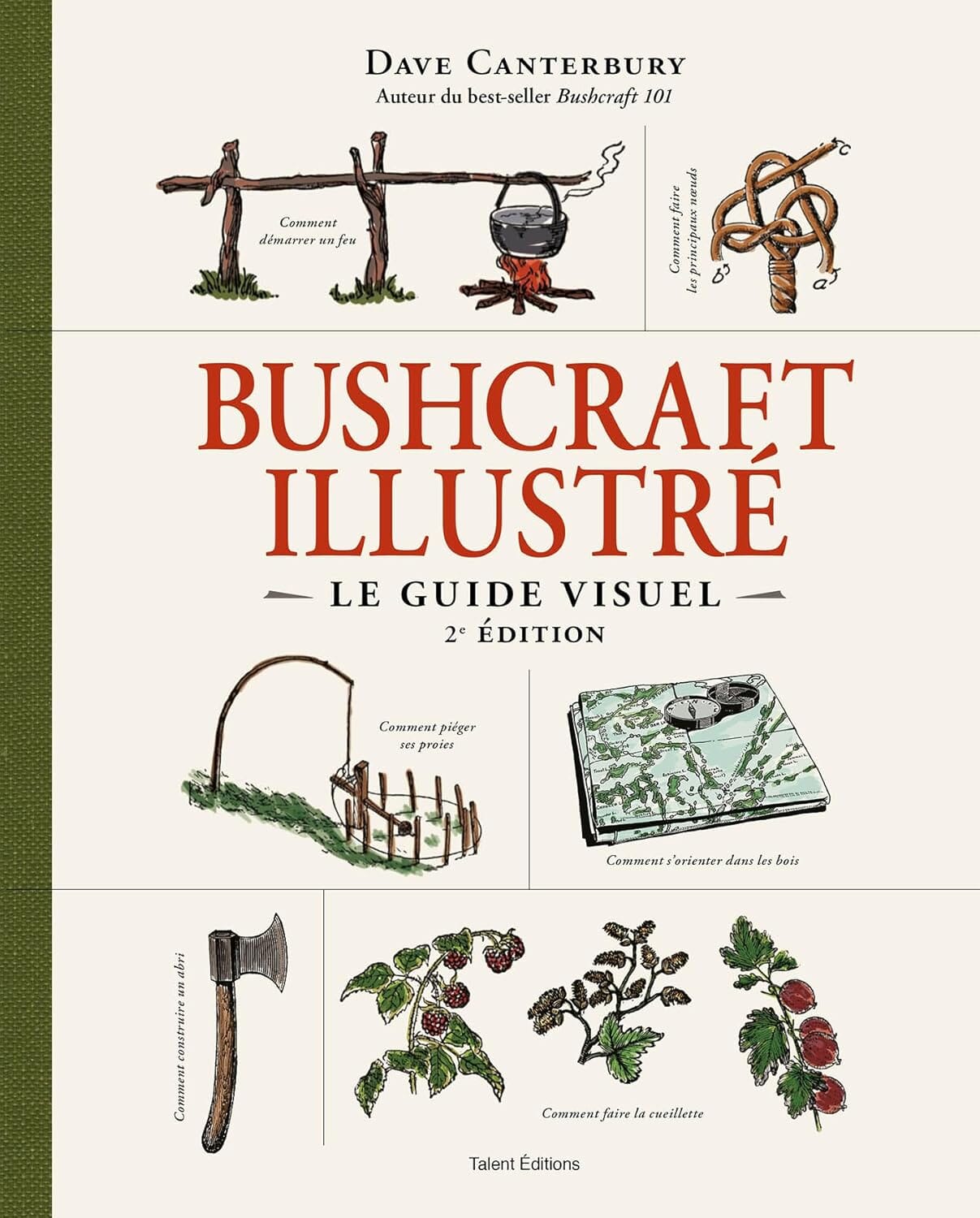 Bushcraft - Le guide illustré beau livre Dilibel 