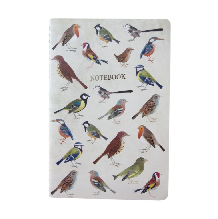 Carnet ligné style vintage (14 x 20 cm) - Motif "Oiseaux" | Sass & Belle carnet de voyage Sass & Belle
