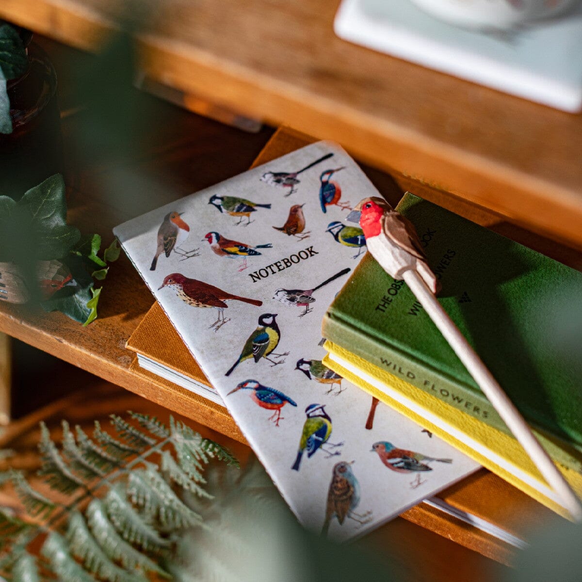 Carnet ligné style vintage (14 x 20 cm) - Motif "Oiseaux" | Sass & Belle carnet de voyage Sass & Belle