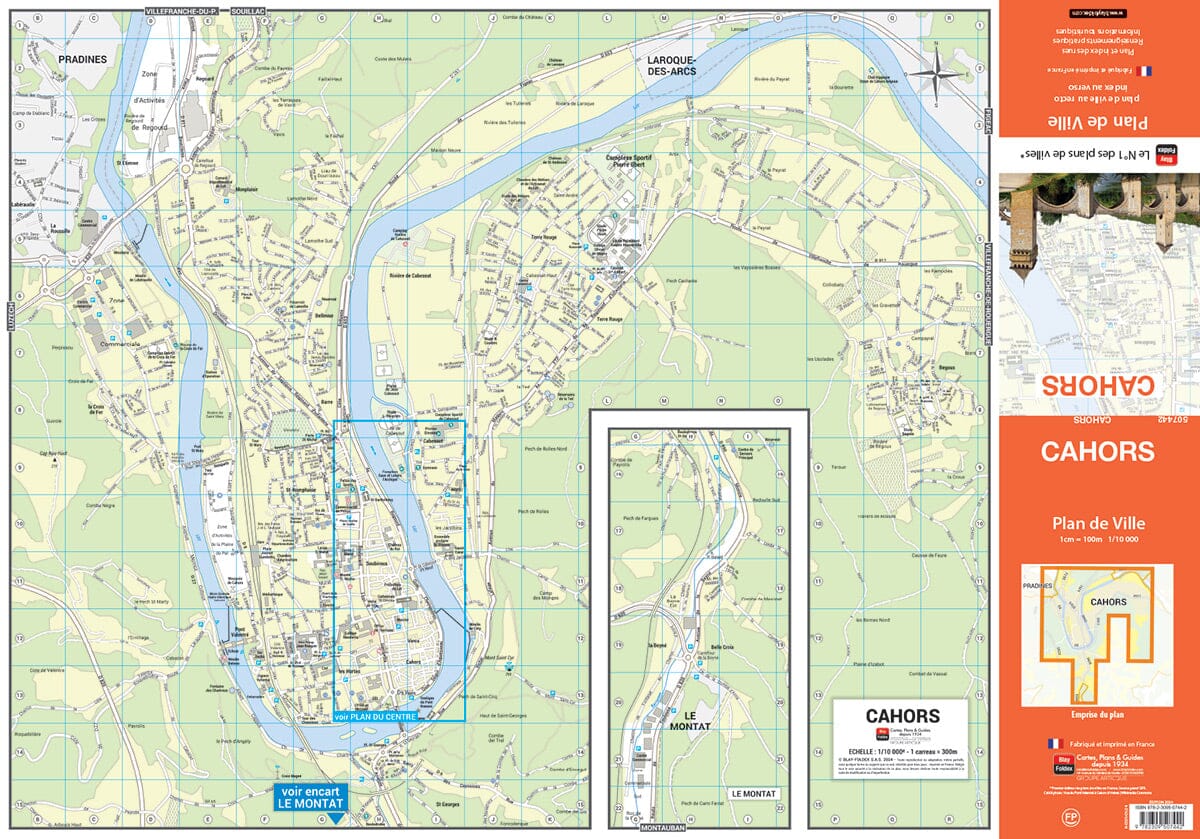 Cahors, Lot - Plan de ville | Blay Foldex plan de ville Blay Foldex