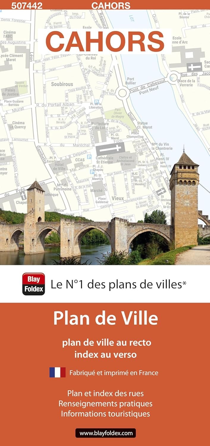 Cahors, Lot - Plan de ville | Blay Foldex plan de ville Blay Foldex