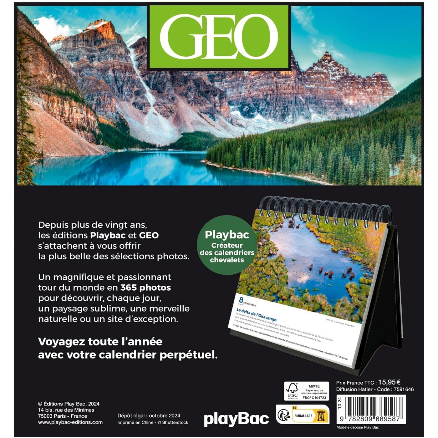 Calendrier - Sublime nature en 365 jours | Geo guide pratique Dilibel 