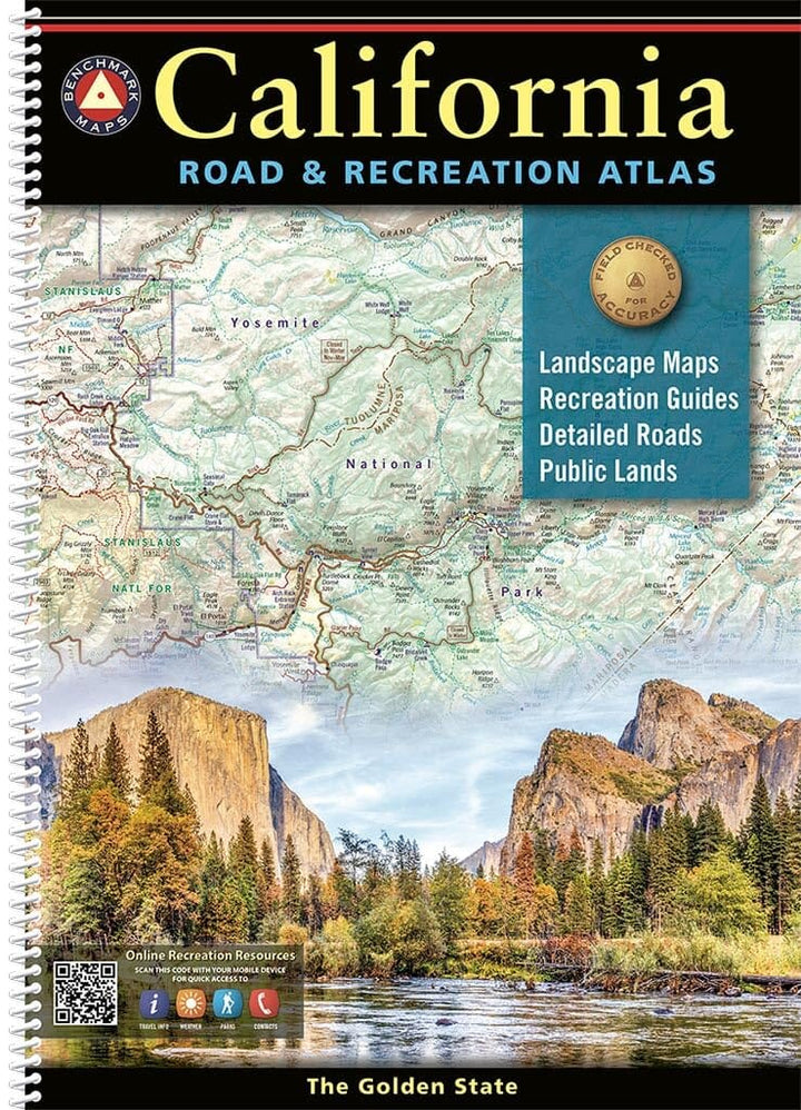California Road and Recreation Atlas 2026 | Benchmark Maps atlas Benchmark Maps 