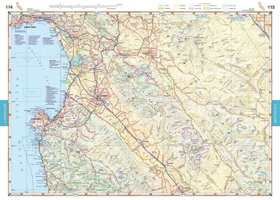 California Road and Recreation Atlas 2026 | Benchmark Maps atlas Benchmark Maps 