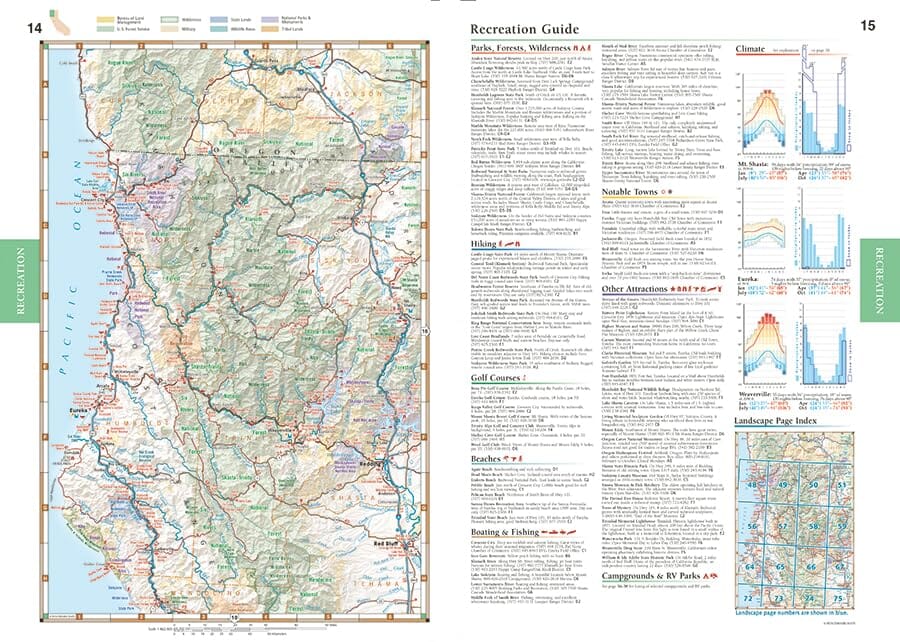 California Road and Recreation Atlas 2026 | Benchmark Maps atlas Benchmark Maps 