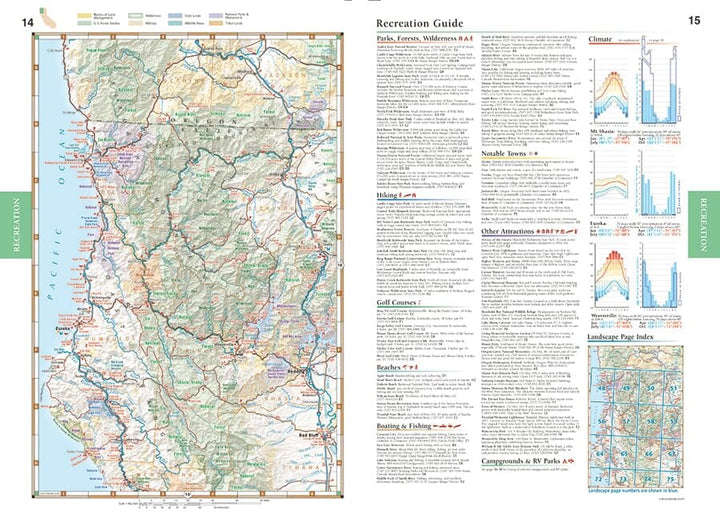 California Road and Recreation Atlas 2026 | Benchmark Maps atlas Benchmark Maps 