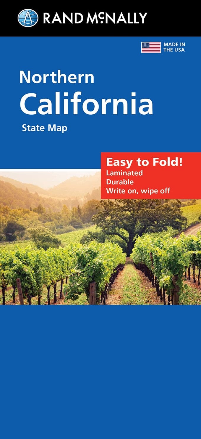 Californie Nord, carte facile à plier | Rand McNally carte pliée Rand McNally 