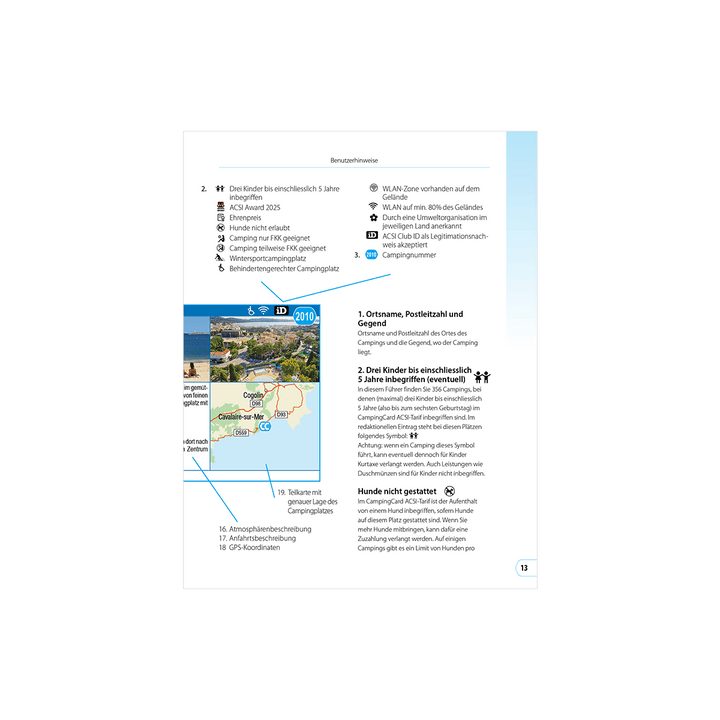 CampingCard ACSI - Carte de réductions & Guide Europe 2026 (Edition allemande) guide pratique ACSI 