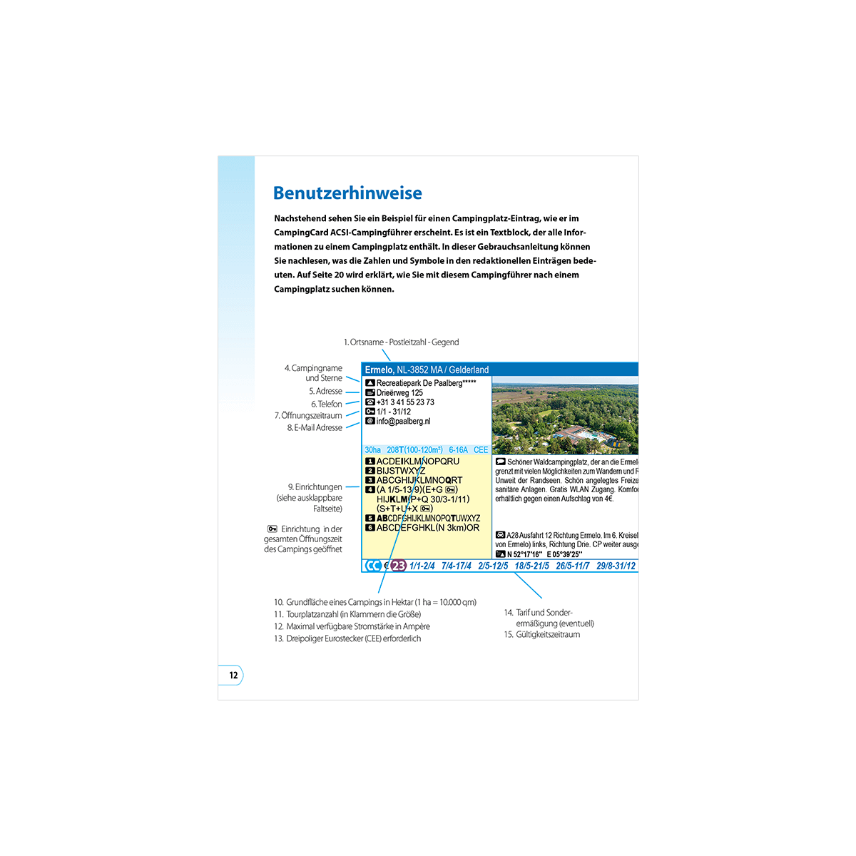 CampingCard ACSI - Carte de réductions & Guide Europe 2026 (Edition allemande) guide pratique ACSI 