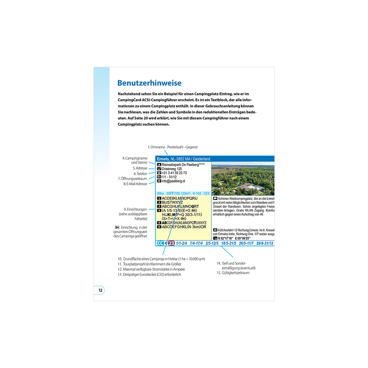 CampingCard ACSI - Carte de réductions & Guide Europe 2026 (Edition allemande) guide pratique ACSI 