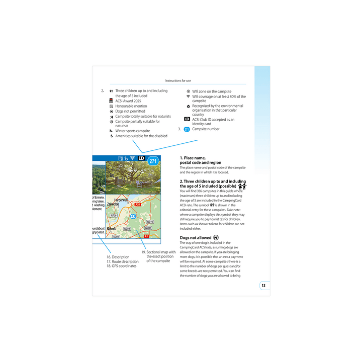 CampingCard ACSI - Carte de réductions & Guide Europe 2026 (Edition anglaise) guide pratique ACSI 