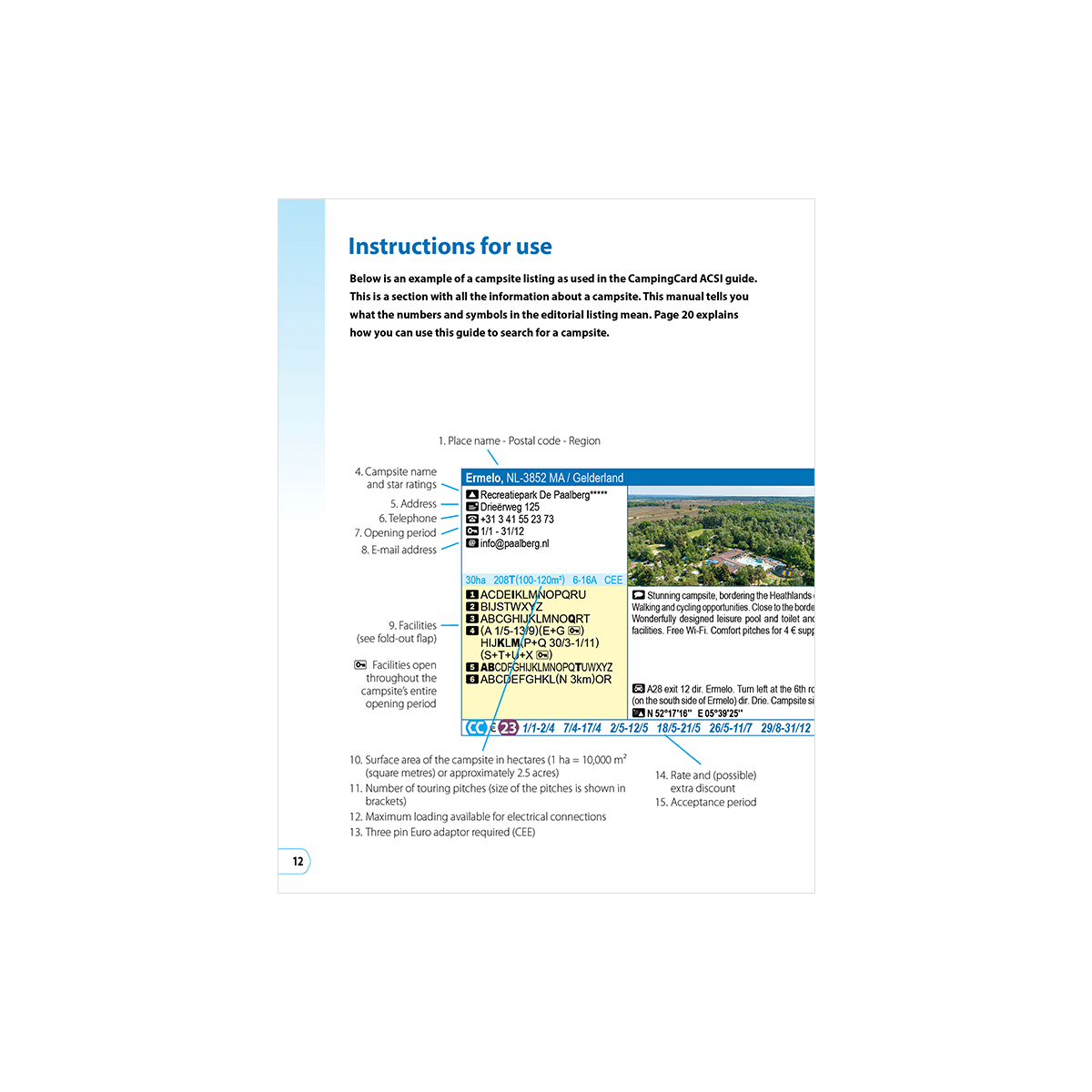 CampingCard ACSI - Carte de réductions & Guide Europe 2026 (Edition anglaise) guide pratique ACSI 