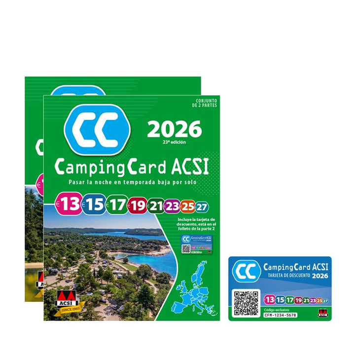 CampingCard ACSI - Carte de réductions & Guide Europe 2026 (Edition espagnole) guide pratique ACSI 