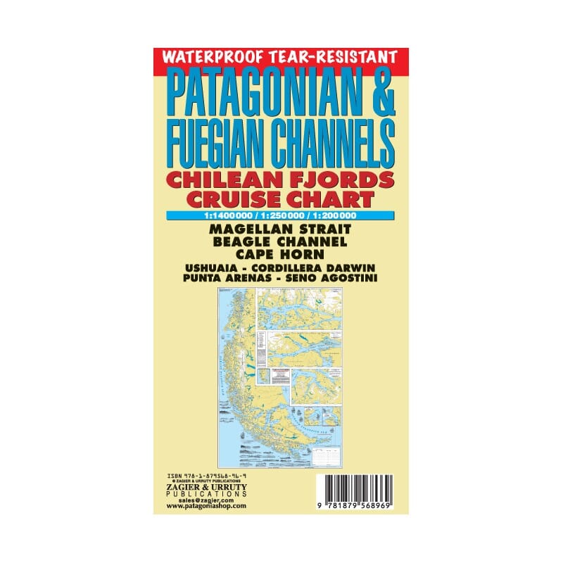 Canaux de Patagonie et de Fuégien et Canal de Beagle | Zagier y Urruty carte routière Zagier y Urruty 