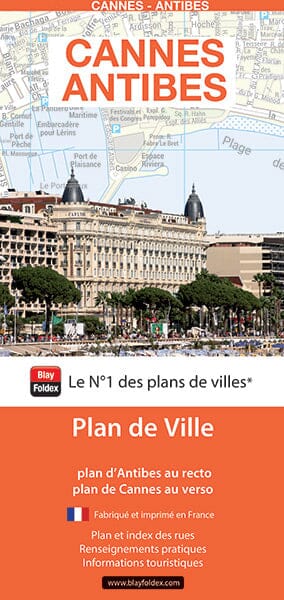 Cannes et Antibes, Alpes-Maritimes - Plan de ville | Blay Foldex plan de ville Blay Foldex