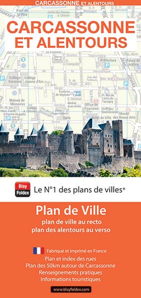 Carcassonne, Aude - Plan de ville | Blay Foldex plan de ville Blay Foldex