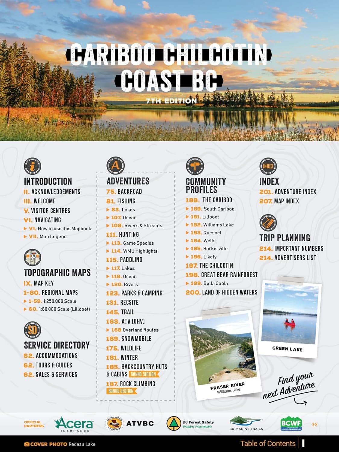 Cariboo Chilcotin Coast BC MapBook | Backroads Mapbooks atlas Backroads Mapbooks 