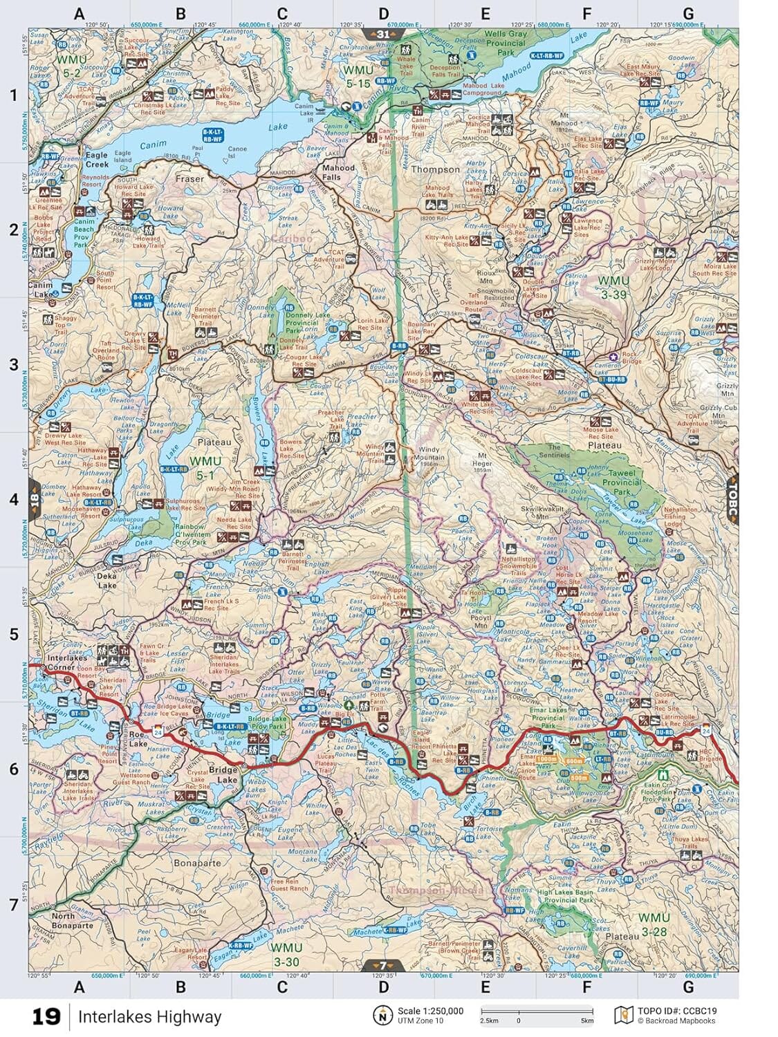 Cariboo Chilcotin Coast BC MapBook | Backroads Mapbooks atlas Backroads Mapbooks 