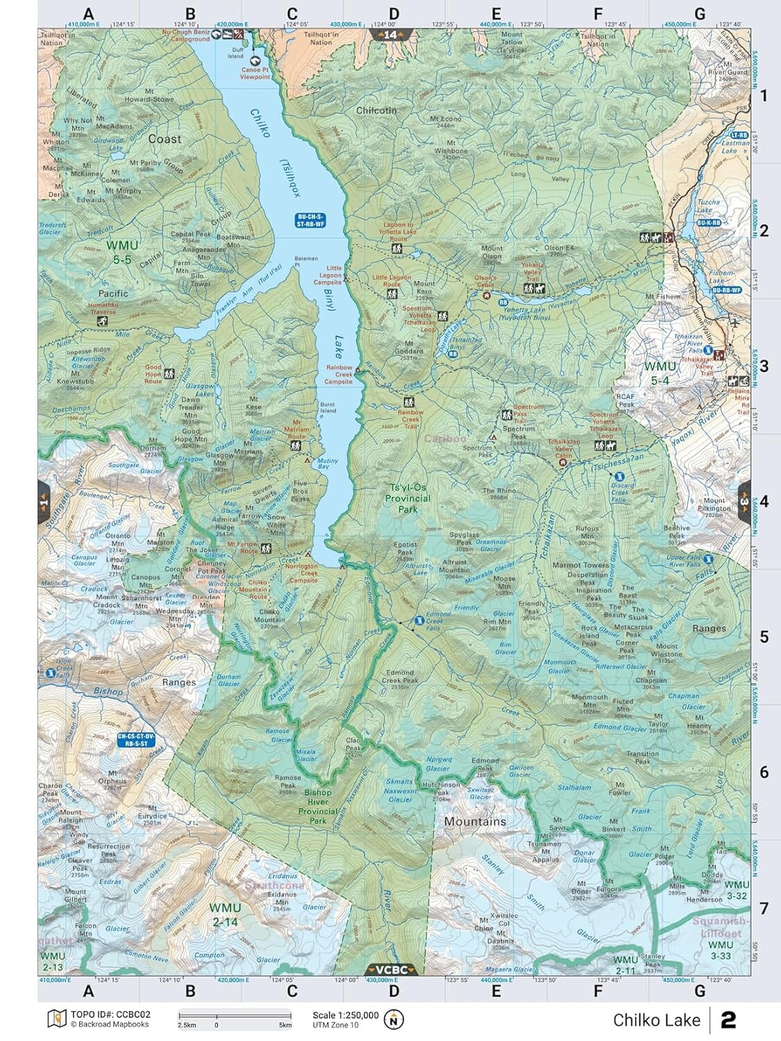 Cariboo Chilcotin Coast BC MapBook | Backroads Mapbooks atlas Backroads Mapbooks 