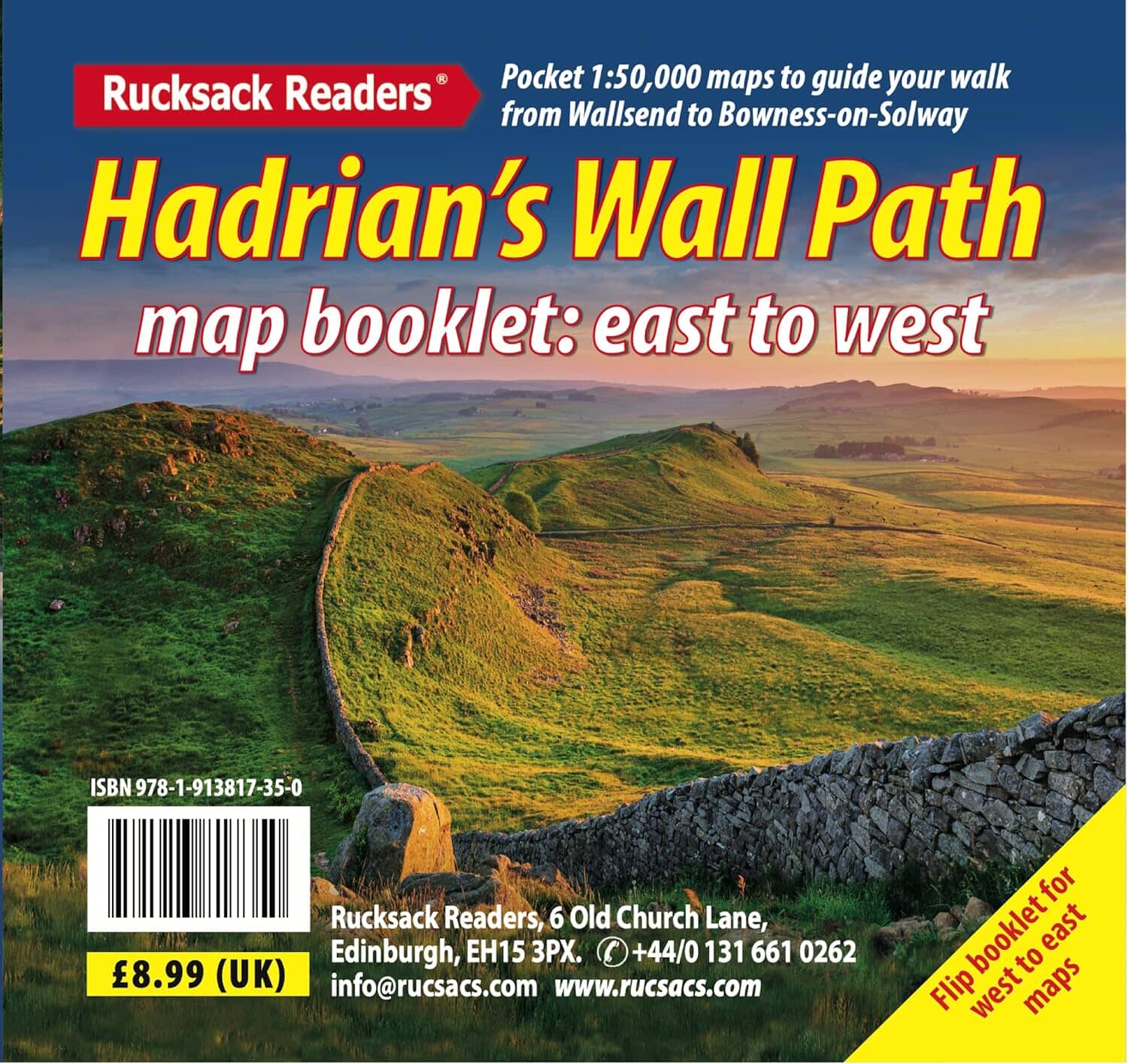 Carnet de cartes de randonnées - Hadrian's Wall Path | Rucksack Readers carte de randonnée Rucksack Readers 