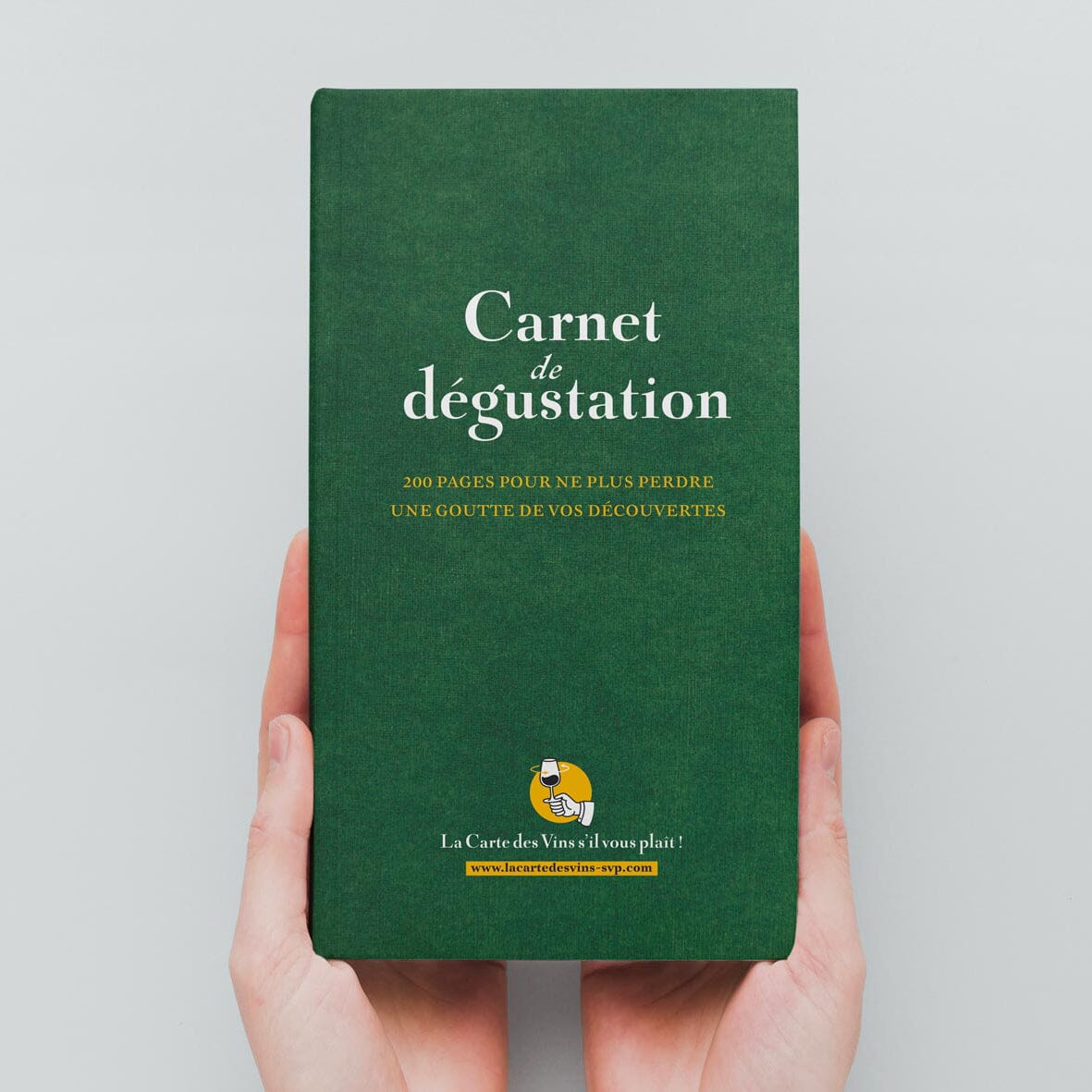 Carnet de dégustation de vins - couleur vert guide pratique La carte des vins