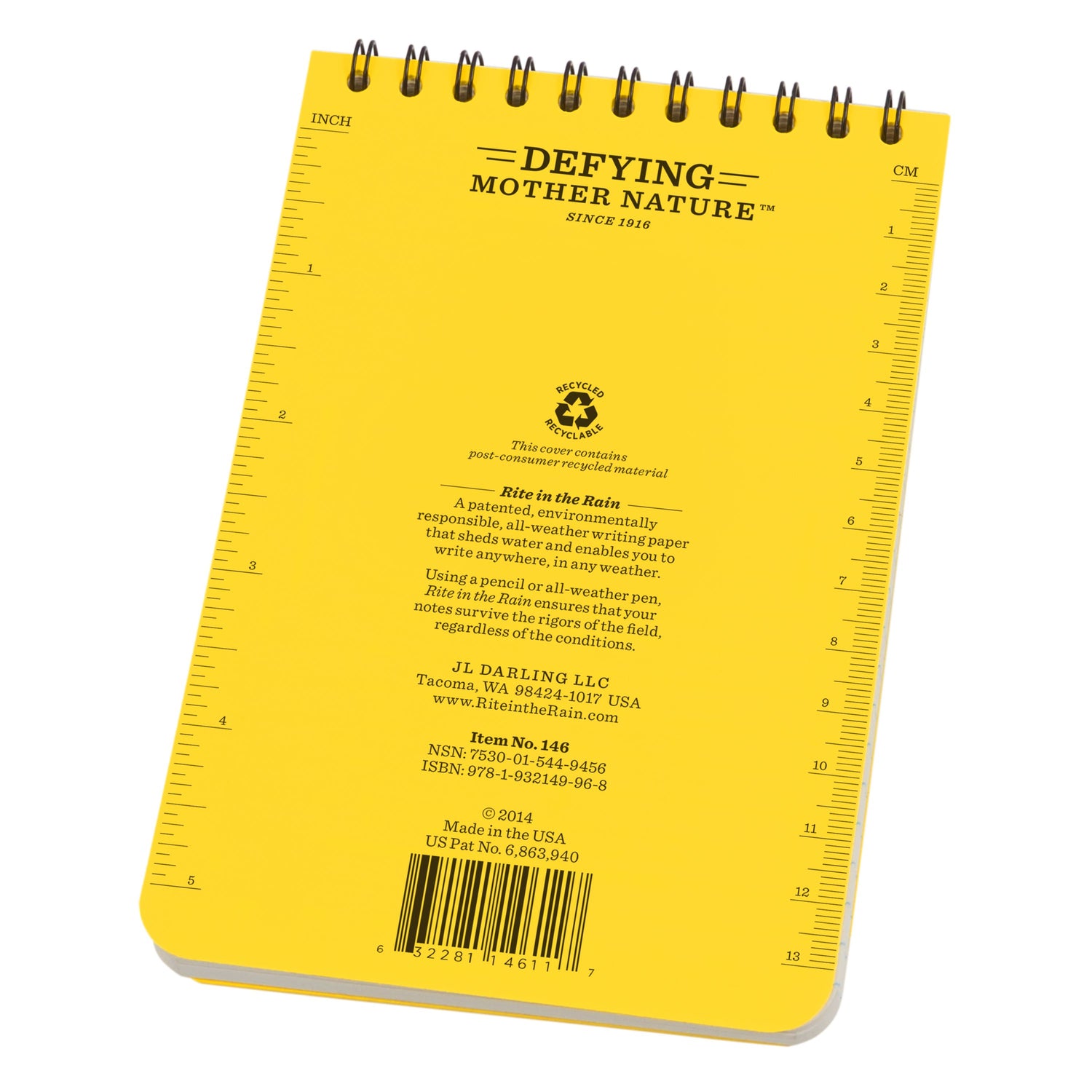 Carnet de voyage waterproof – Spirale supérieure | Rite in the Rain carnet de voyage Rite in the Rain