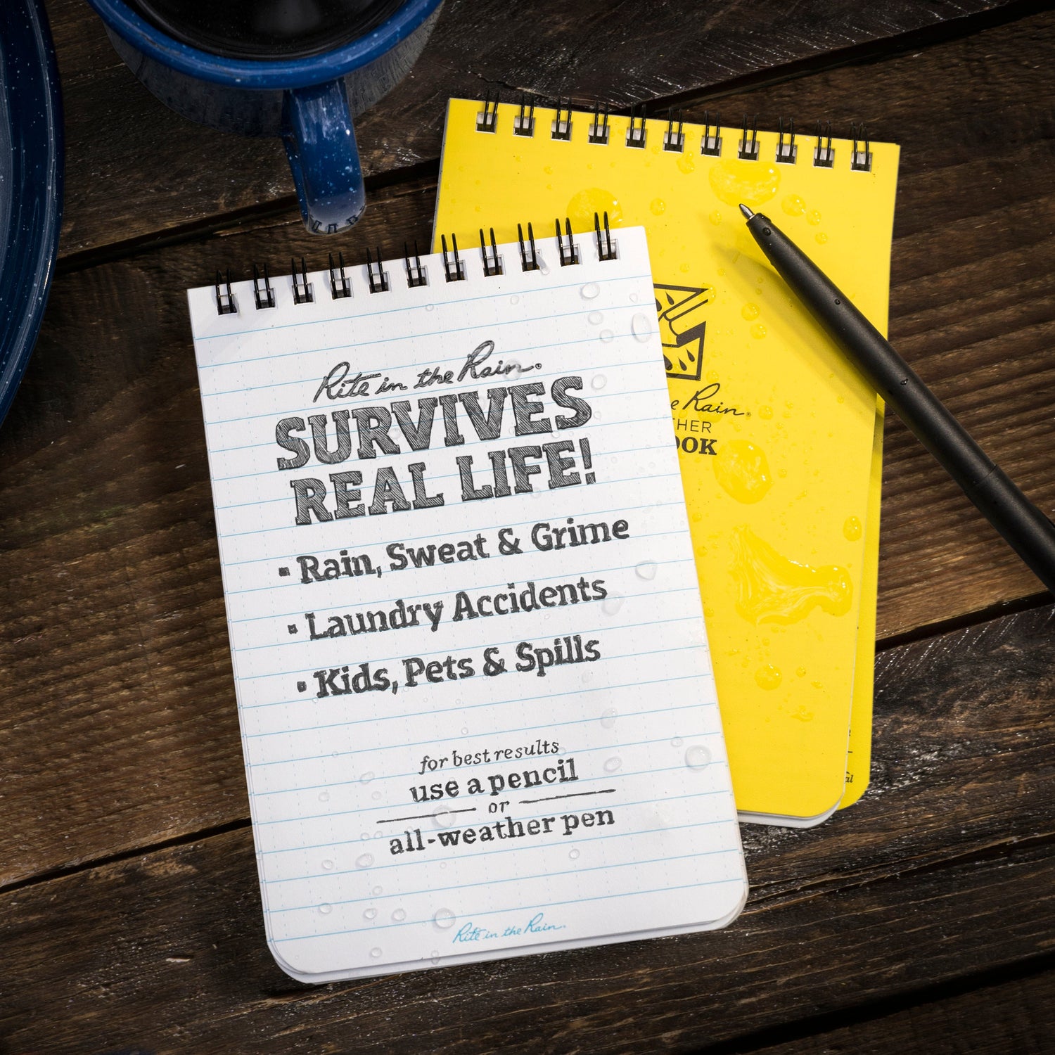 Carnet de voyage waterproof – Spirale supérieure | Rite in the Rain carnet de voyage Rite in the Rain