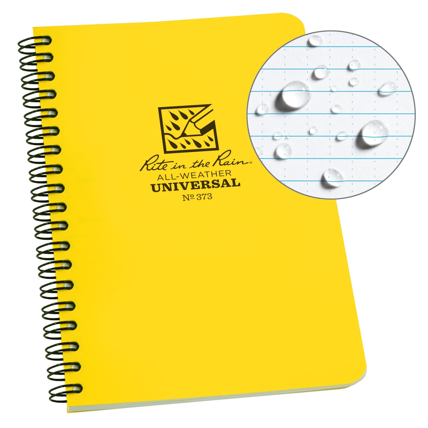 Carnet de voyage waterproof – Spirale supérieure | Rite in the Rain carnet de voyage Rite in the Rain Yellow 4.875x7" / 12x17 cm