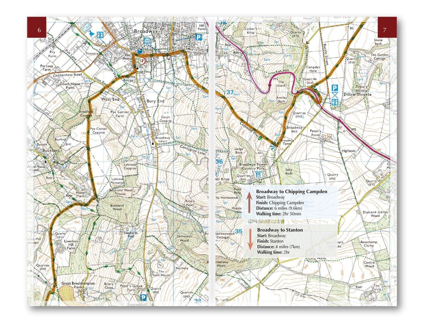 Carnet d'itinéraires (en anglais) - Cotswold Way - Route Map Booklet | Cicerone guide de randonnée Cicerone 