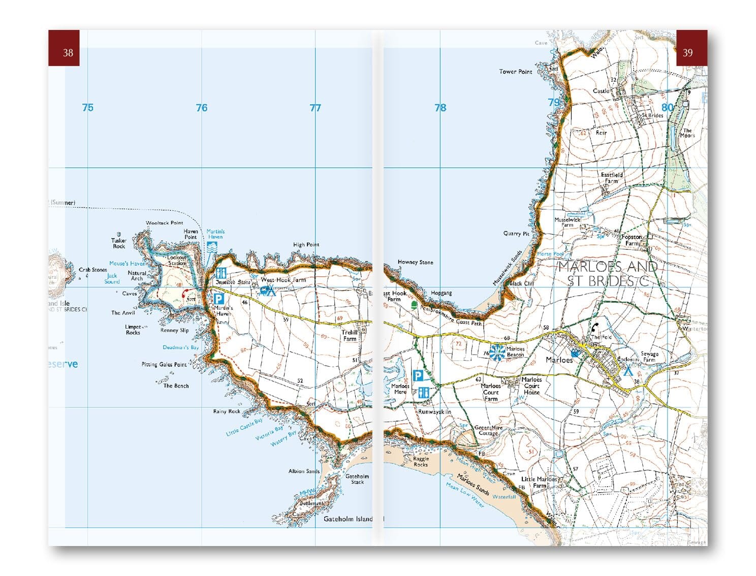Carnet d'titinéraires (en anglais) - Pembrokeshire Coast Path | Cicerone guide de randonnée Cicerone 