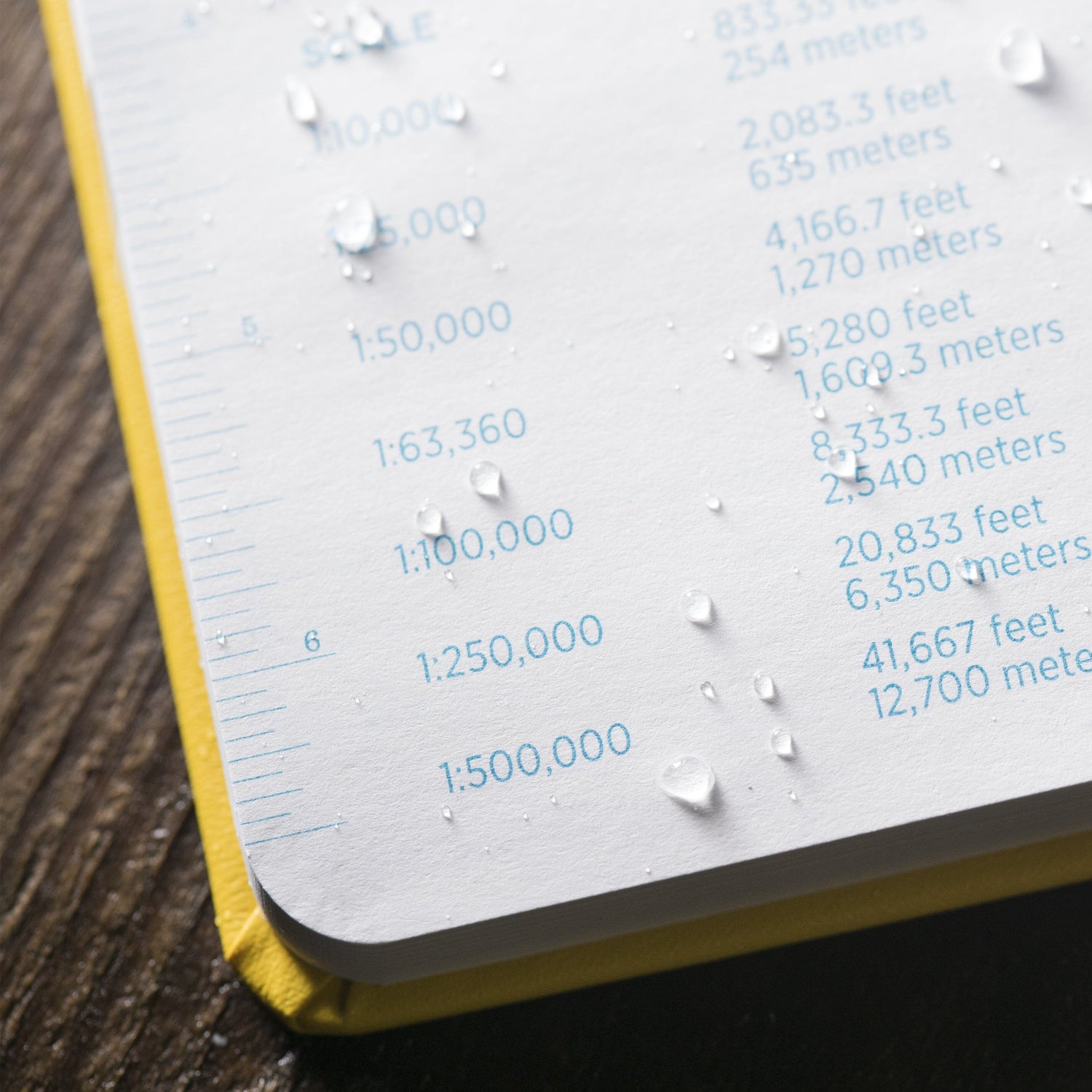 Carnet rigide étanche – Jaune Fabrikoid 5x7.5” (370F / 360F) | Rite in the Rain carnet de voyage Rite in the Rain