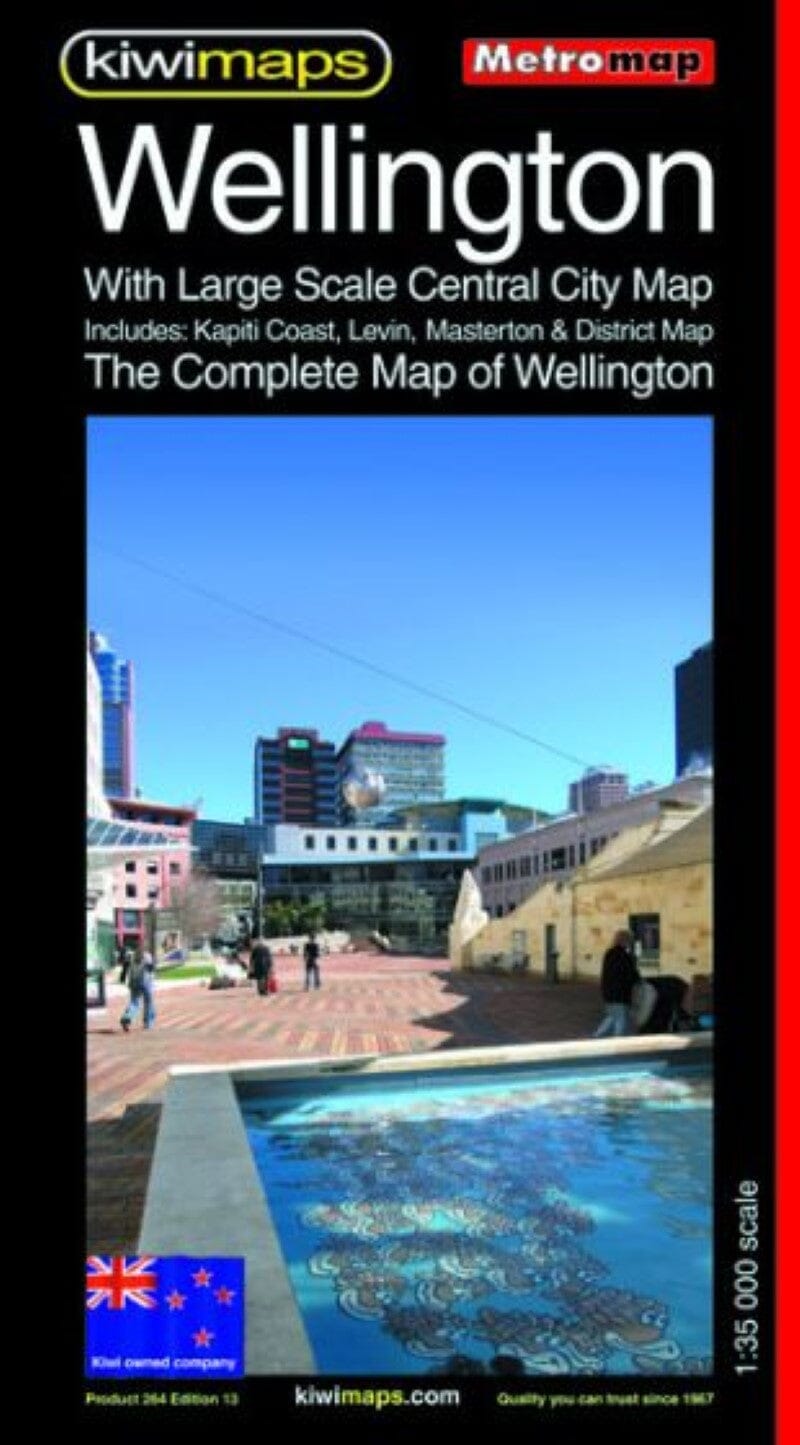Carte complète de Wellington (Nouvelle-Zélande) | Kiwi Maps plan de ville Kiwi Maps Default Title