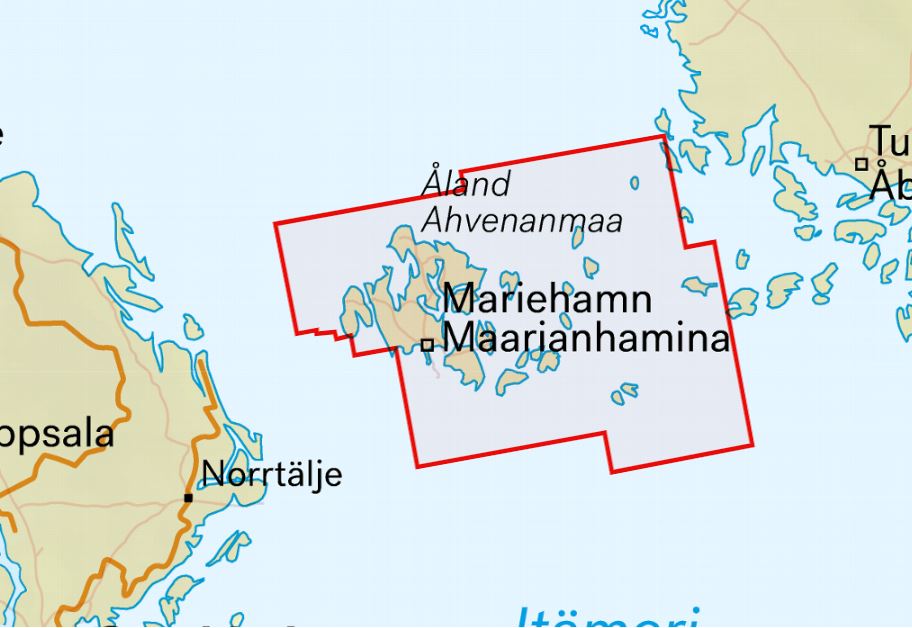 Carte cycliste - Åland Ahvenanmaa (Finlande) | Calazo carte pliée Calazo 