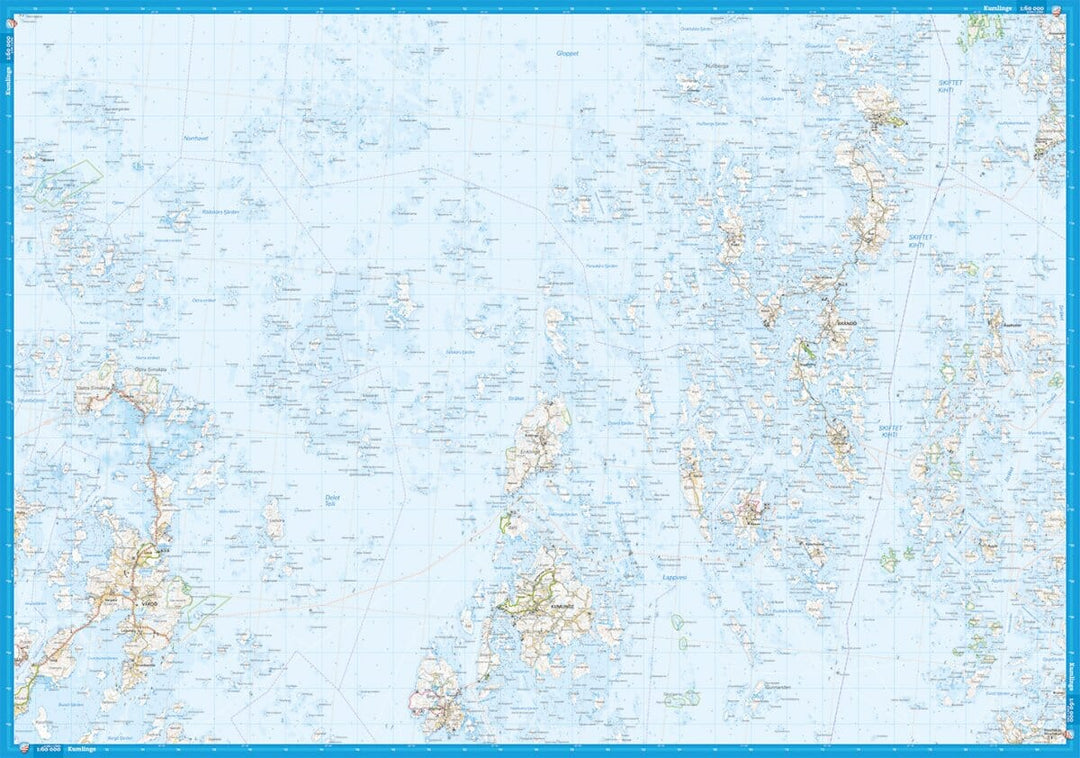 Carte cycliste - Åland Ahvenanmaa (Finlande) | Calazo carte pliée Calazo 
