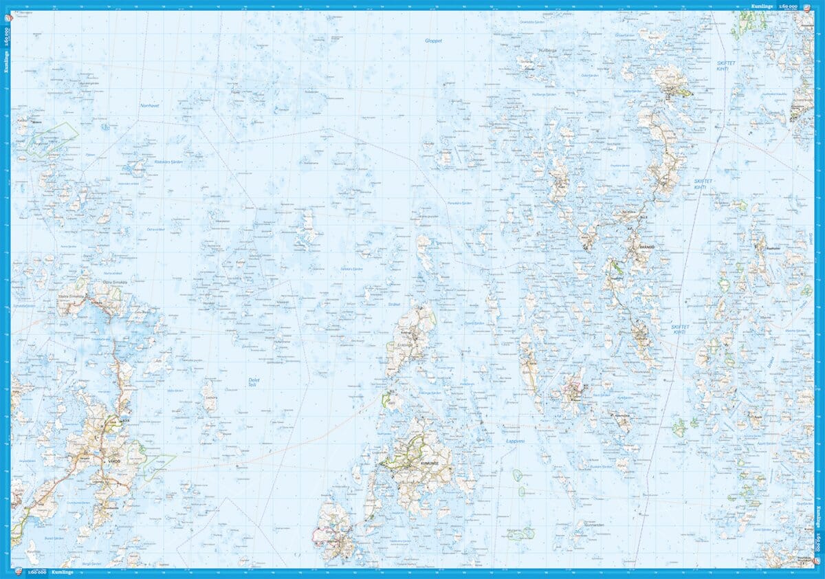 Carte cycliste - Åland Ahvenanmaa (Finlande) | Calazo carte de randonnée Calazo
