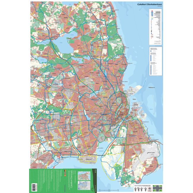 Carte cycliste - Danemark & Copenhague | Scanmaps carte cycliste Scanmaps
