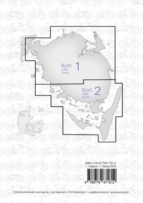 Carte cycliste et pédestre - Fionie / Fyn (Danemark) | Scanmaps carte cycliste Scanmaps