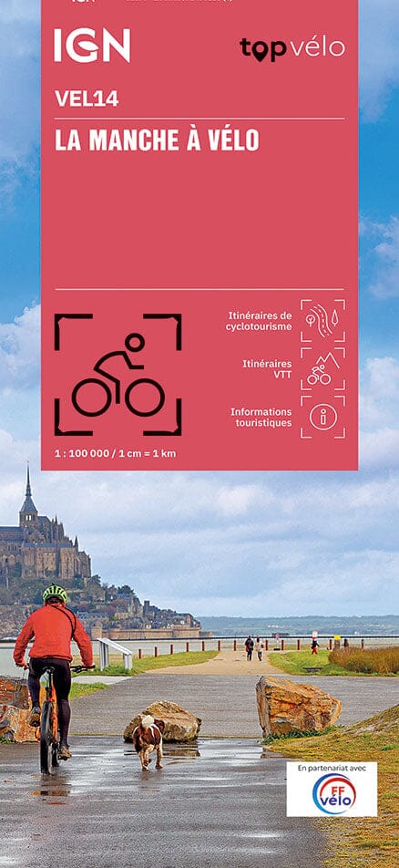 Carte cycliste - La Manche à vélo | IGN carte cycliste IGN