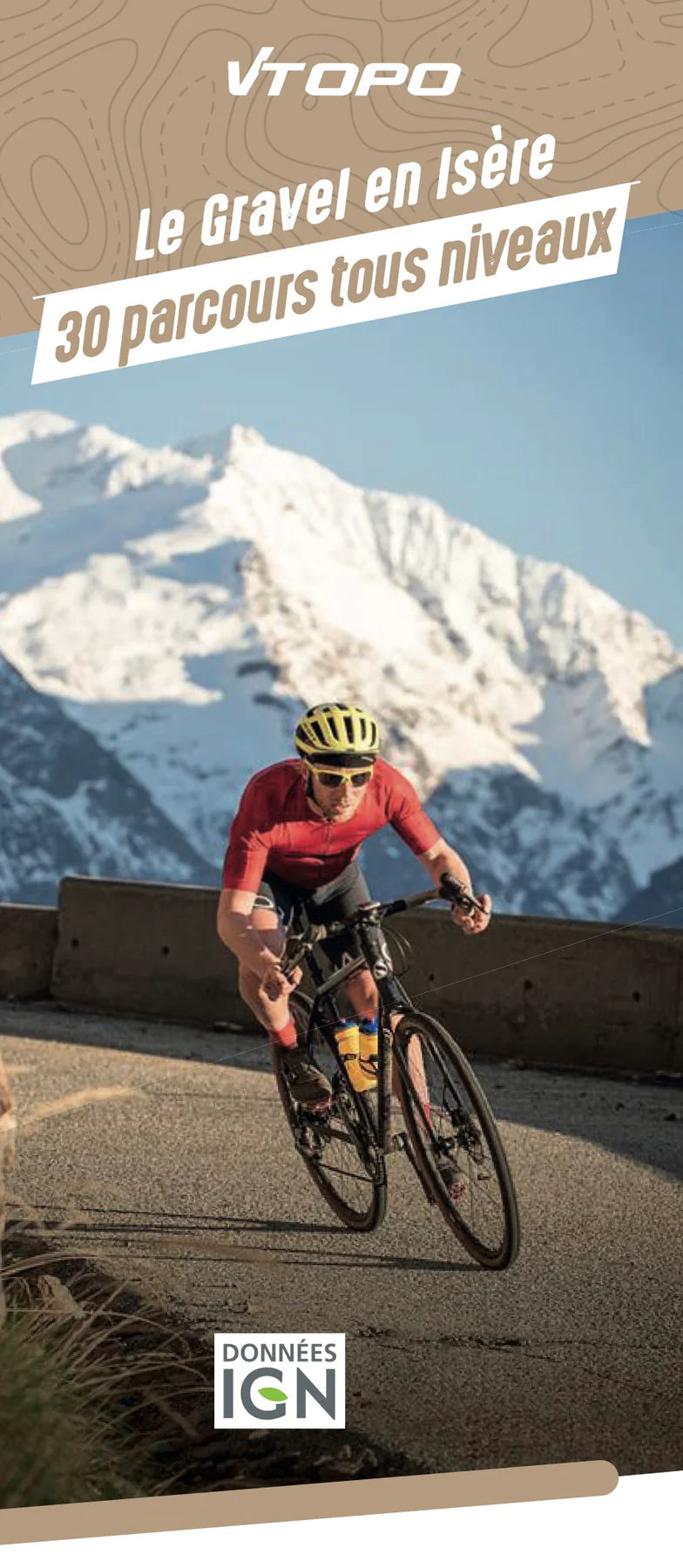 Carte cycliste - Le Gravel en Isère, 30 parcours tous niveaux | VTOPO carte cycliste VTOPO