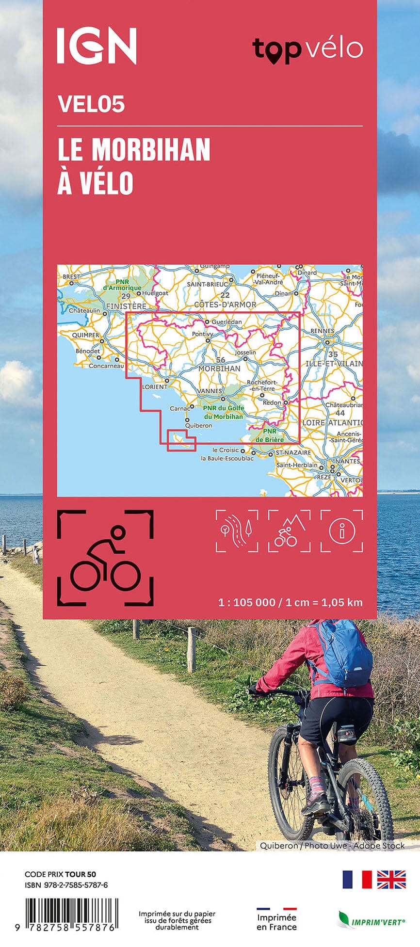 Carte cycliste - Le Morbihan à vélo | IGN carte cycliste IGN